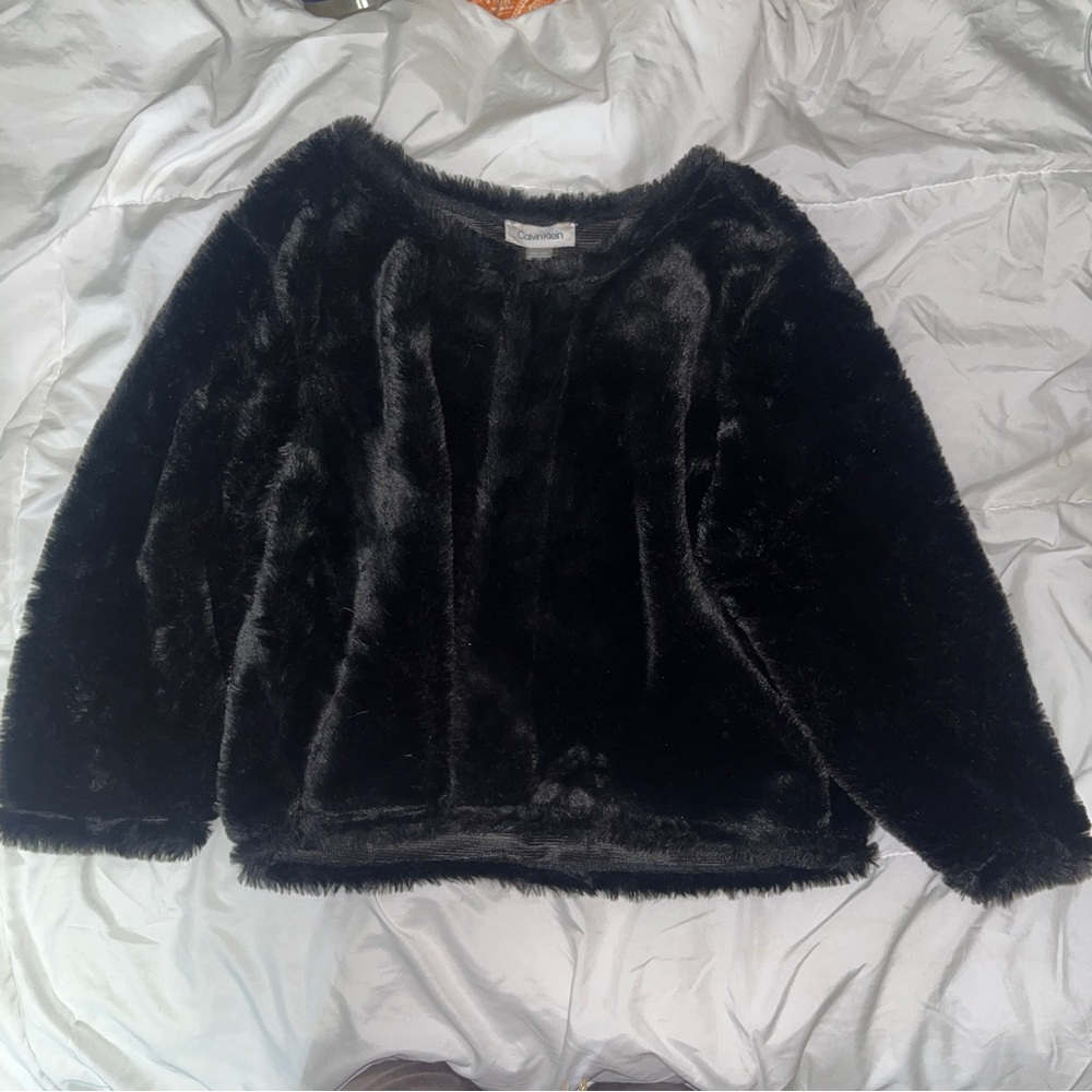 Calvin Klein Faux Fur Coat